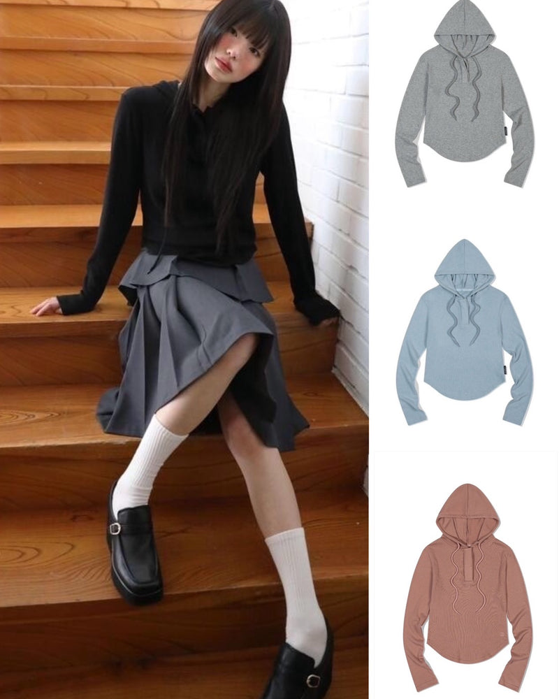【Uglyshadow】BASIC CROP HOODIE