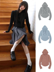 【Uglyshadow】BASIC CROP HOODIE