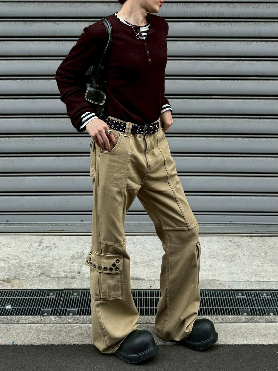 【Chikashitsu +】henry neck long sleeve knit (4color)