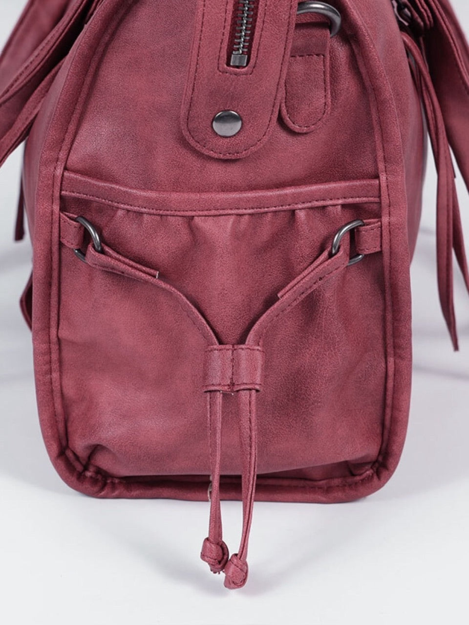 【FANCY CLUB】BELTED WASHING LEATHER BAG / 【ファンシークラブ】ベルトウォッシングレザーショルダーバッグ