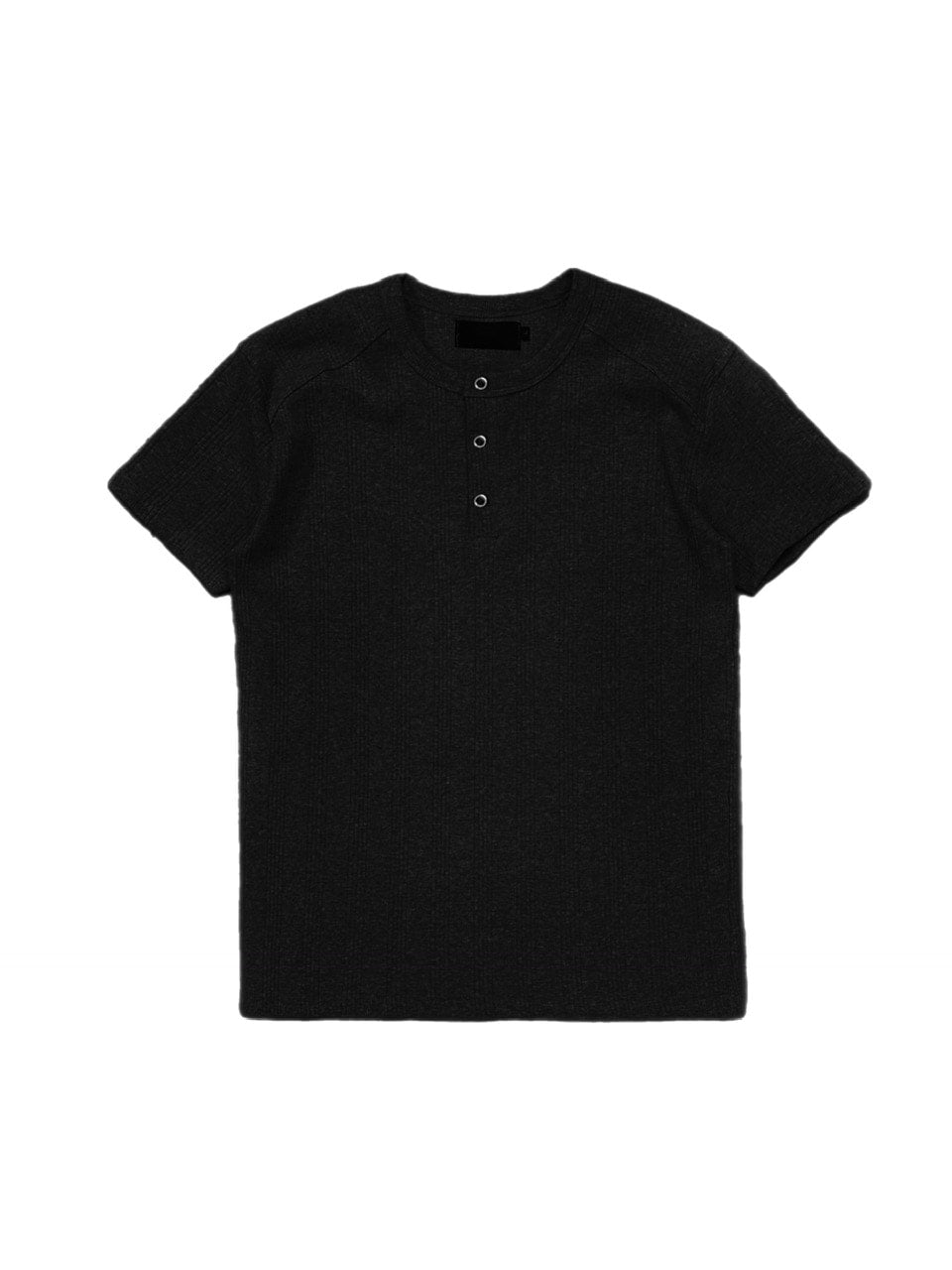 受注制【Chikashitsu +】henley neck half sleeve tee (3color