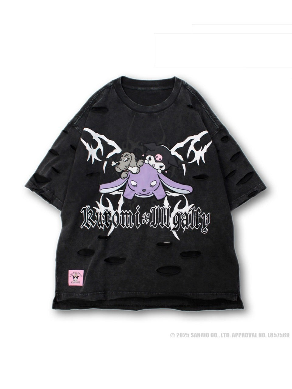 【GALFY×KUROMI】イルガルフィーボロボロ半袖TEE