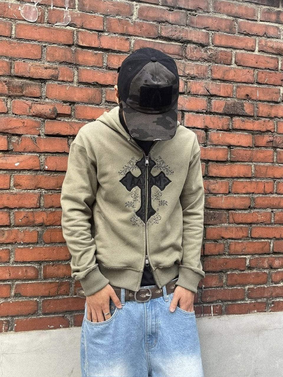 12/21再入荷【AAKAM】AKM CROS2 Zip-Up Hoodie