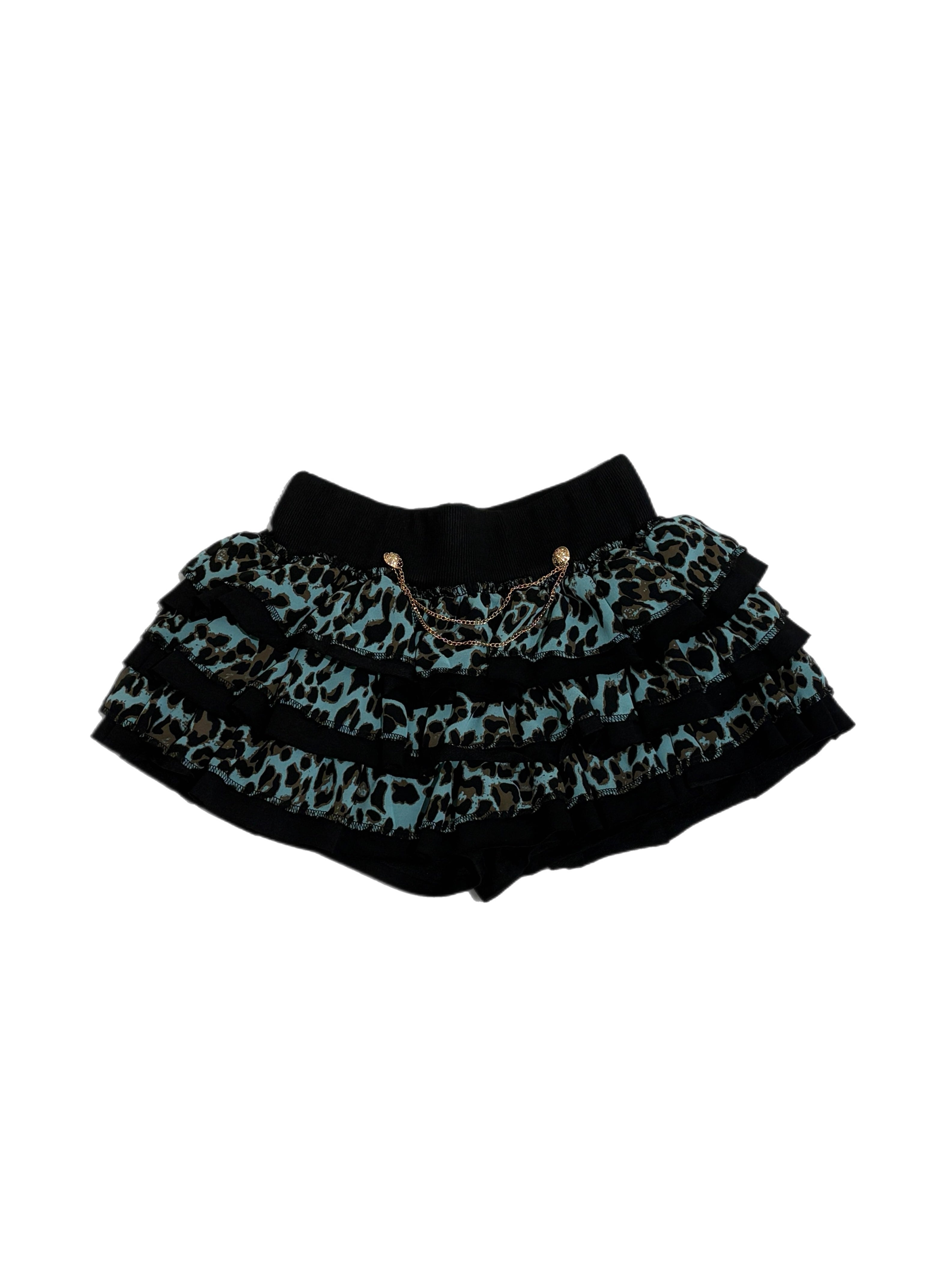 【BABY09】 baby leopard frill skirt (2color)