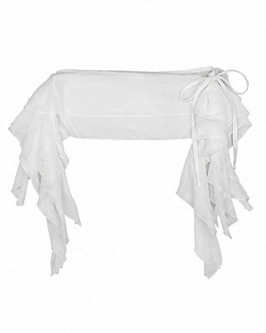 受注制【nmtc+】Sheer Chiffon Wrap Skirt (2color)