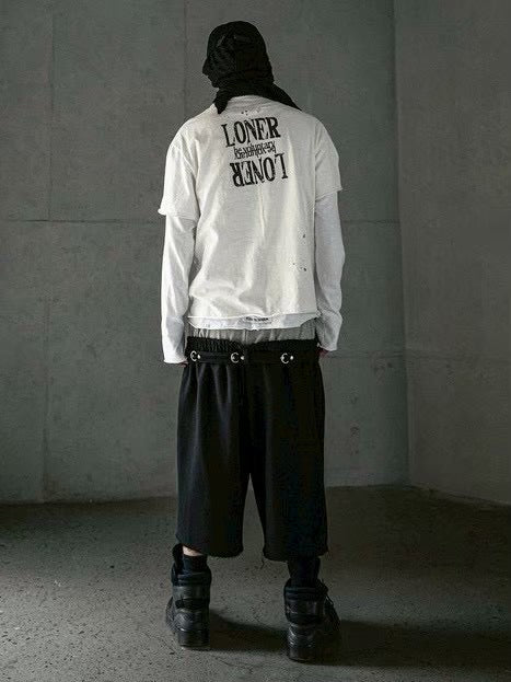 【roaringrad】Double Waist Bermuda Sweat Pants