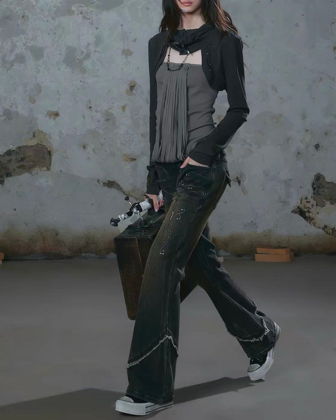 【Cest Nous】Tassel Hooded Top