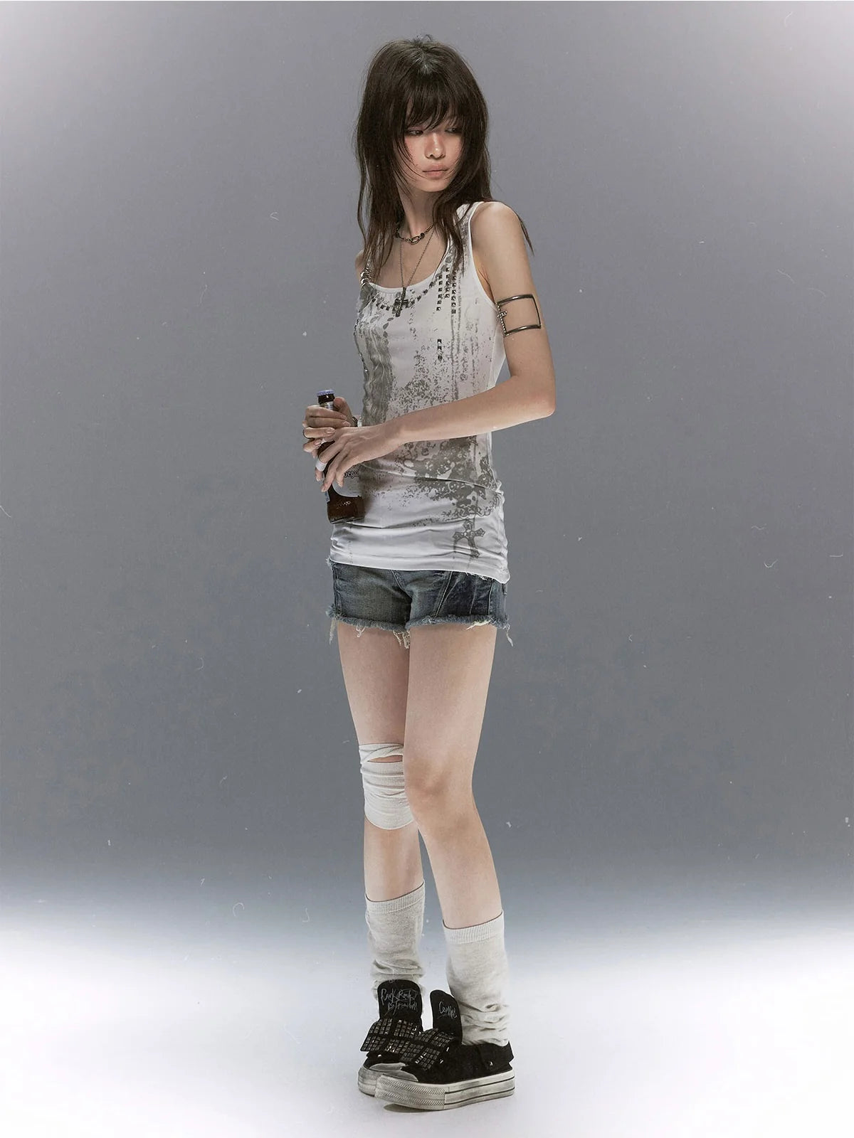 【Cest Nous】Feather rivet camisole