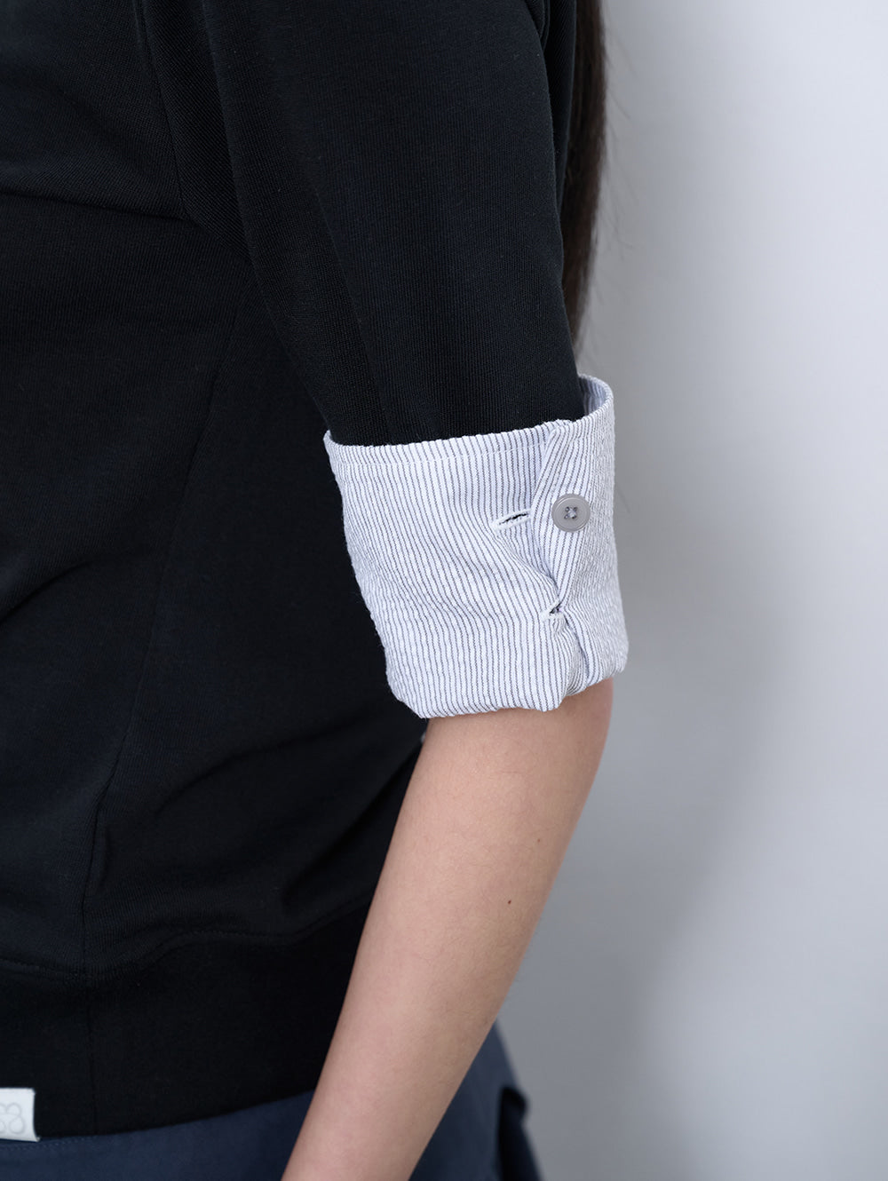【TUOMIO】ASYMMETRIC COLLAR TOP