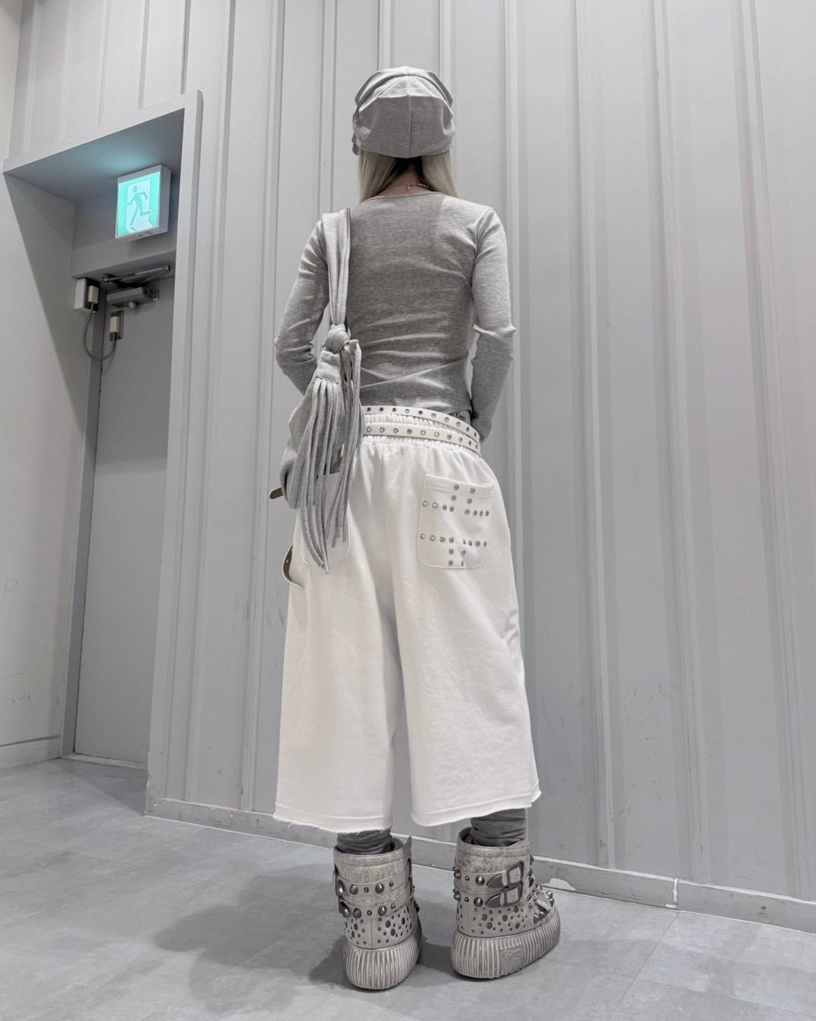 受注制【nmtc+】button slim fit body suit (2color)