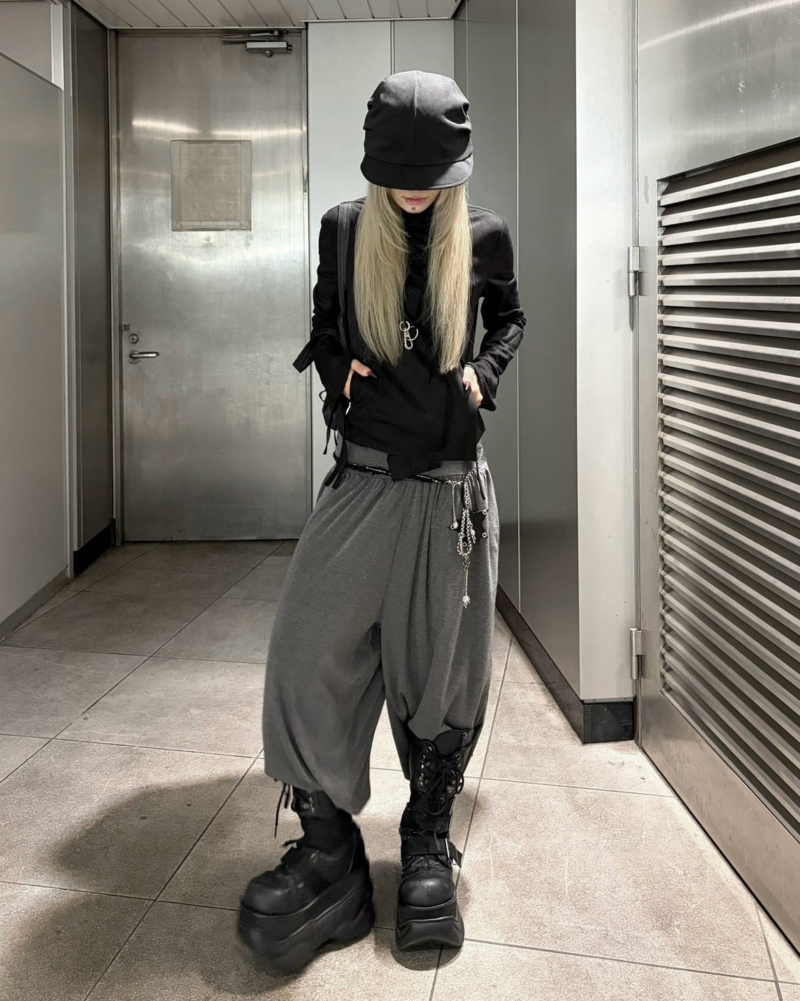 受注制【nmtc+】sweat sarouel pants (3color)
