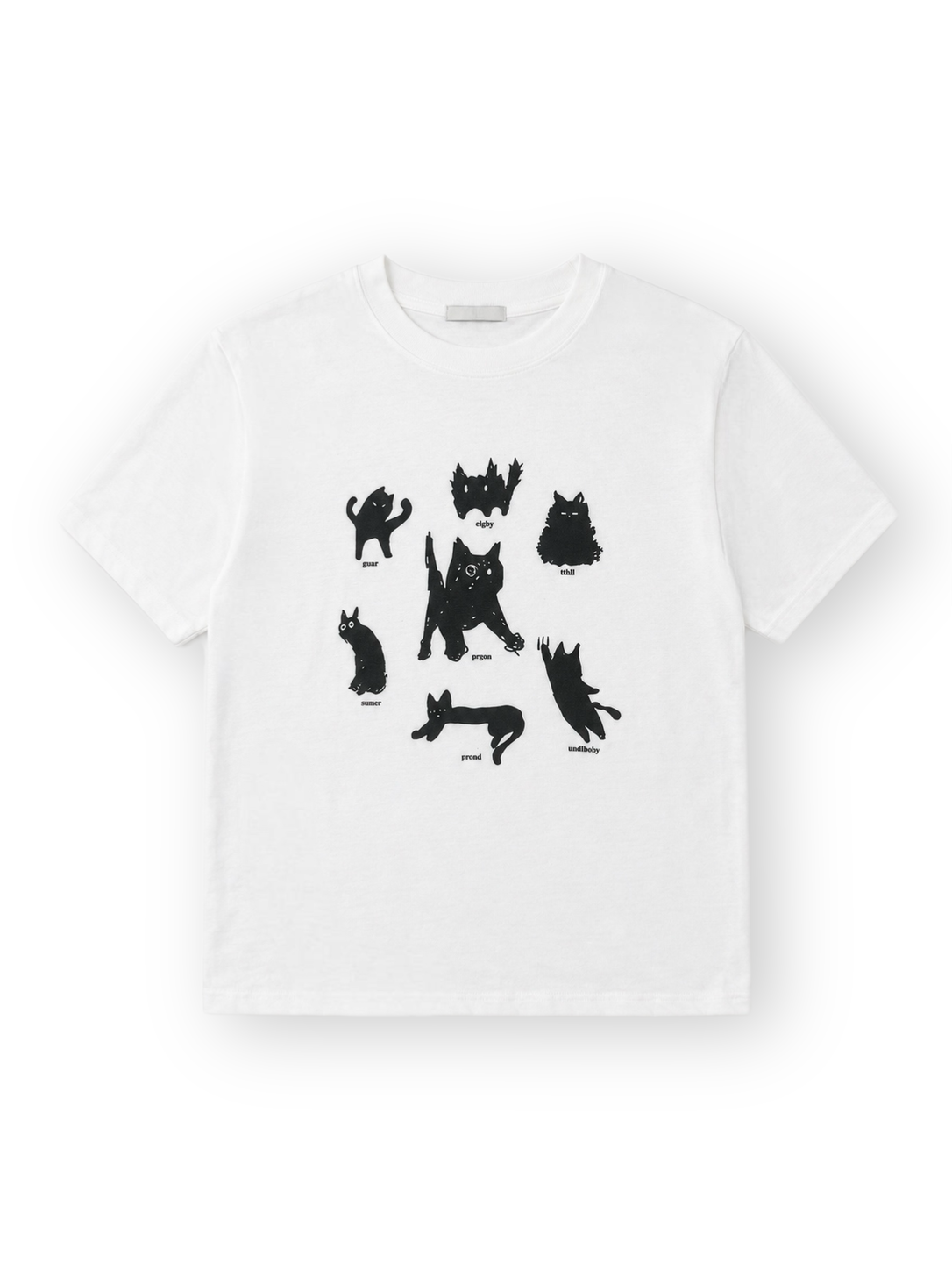 大阪店WEB限定受注制【Chikashitsu +】cat mood graphic t-shirt (2color)