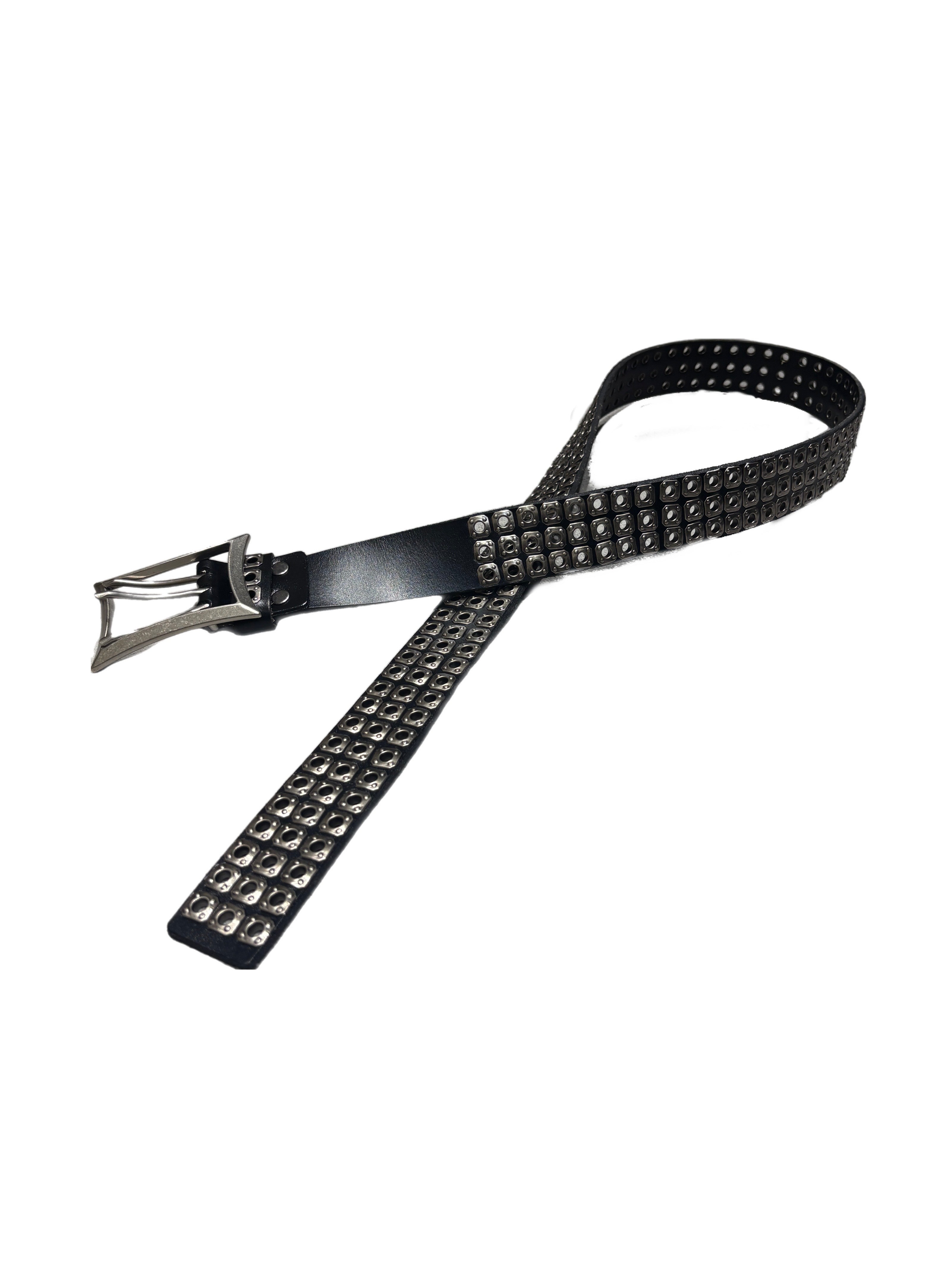 国際配送【Never mind the XU】Rivet eyelet biker belt