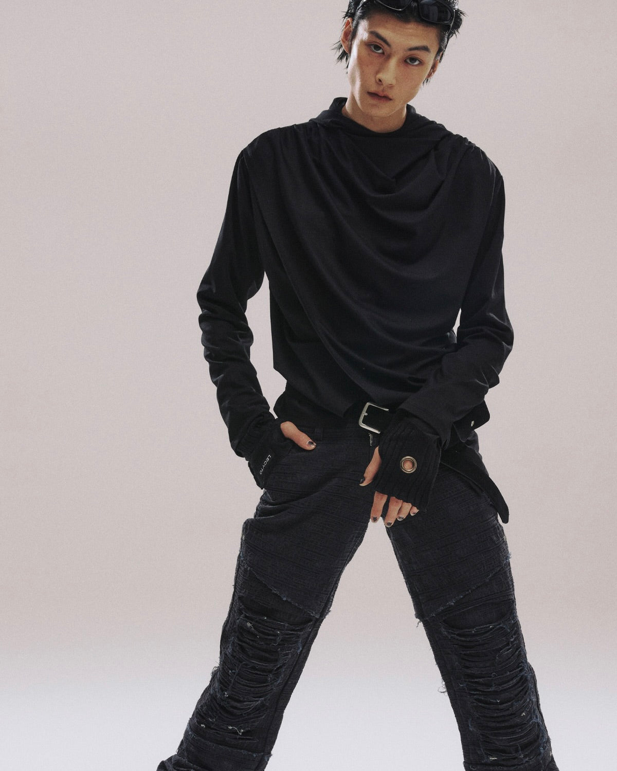 【LECYTO】Avant-garde Drape Hood