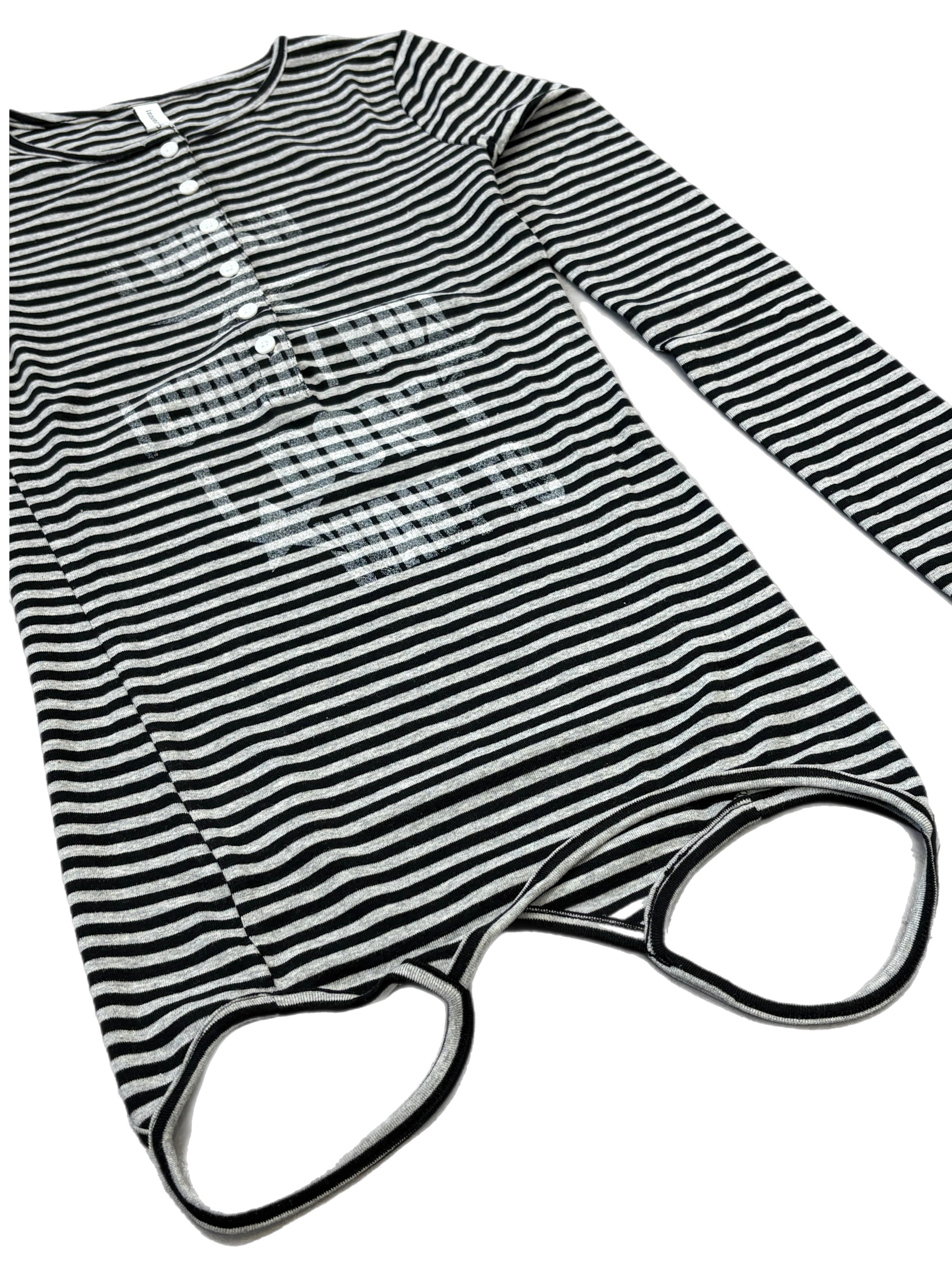 国際配送【BABY09】 3way border print tops (2color)