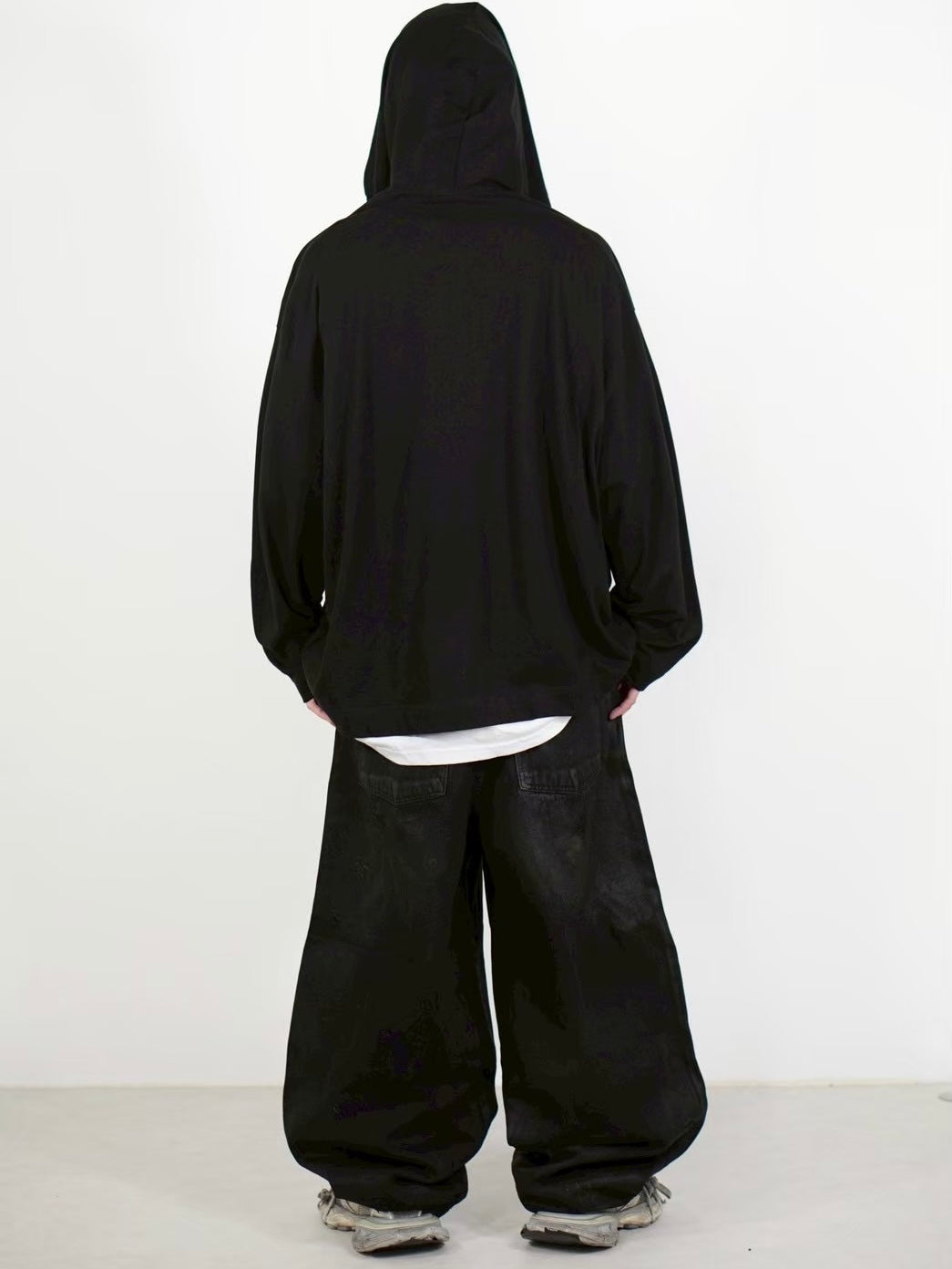 【Chikashitsu +】layered oversized long sleeve (2color)