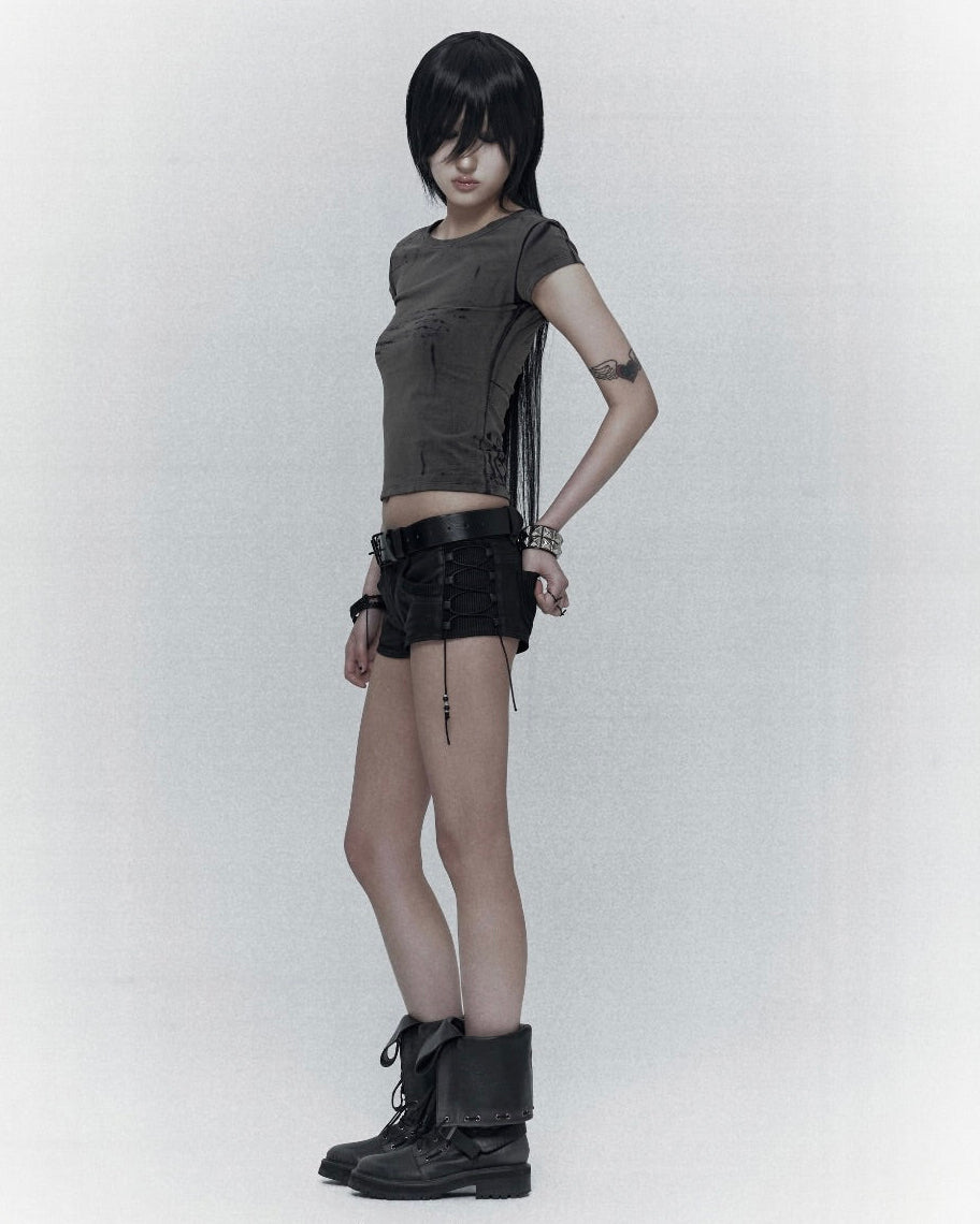 【bonienkiye】Laser-Etched Tee