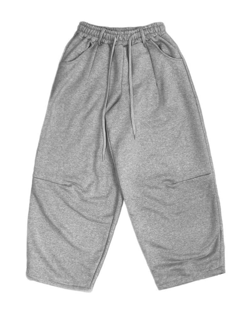 受注制【Chikashitsu +】curved balloon sweat pants (2color)