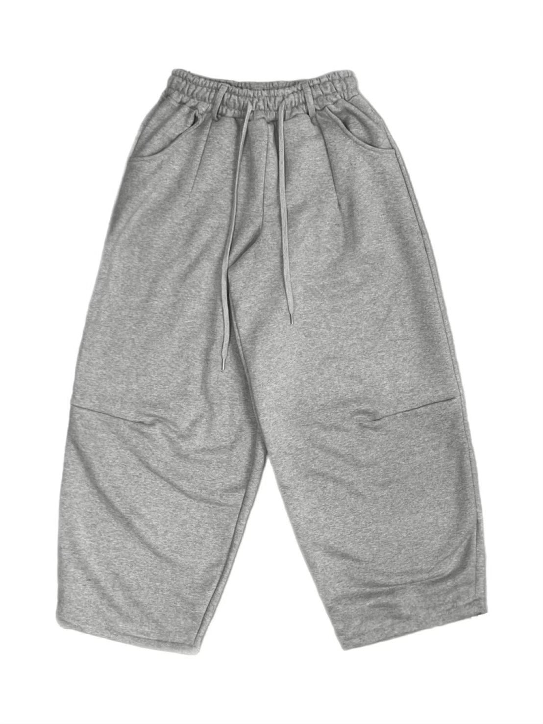 【Chikashitsu +】curved balloon sweat pants (2color)