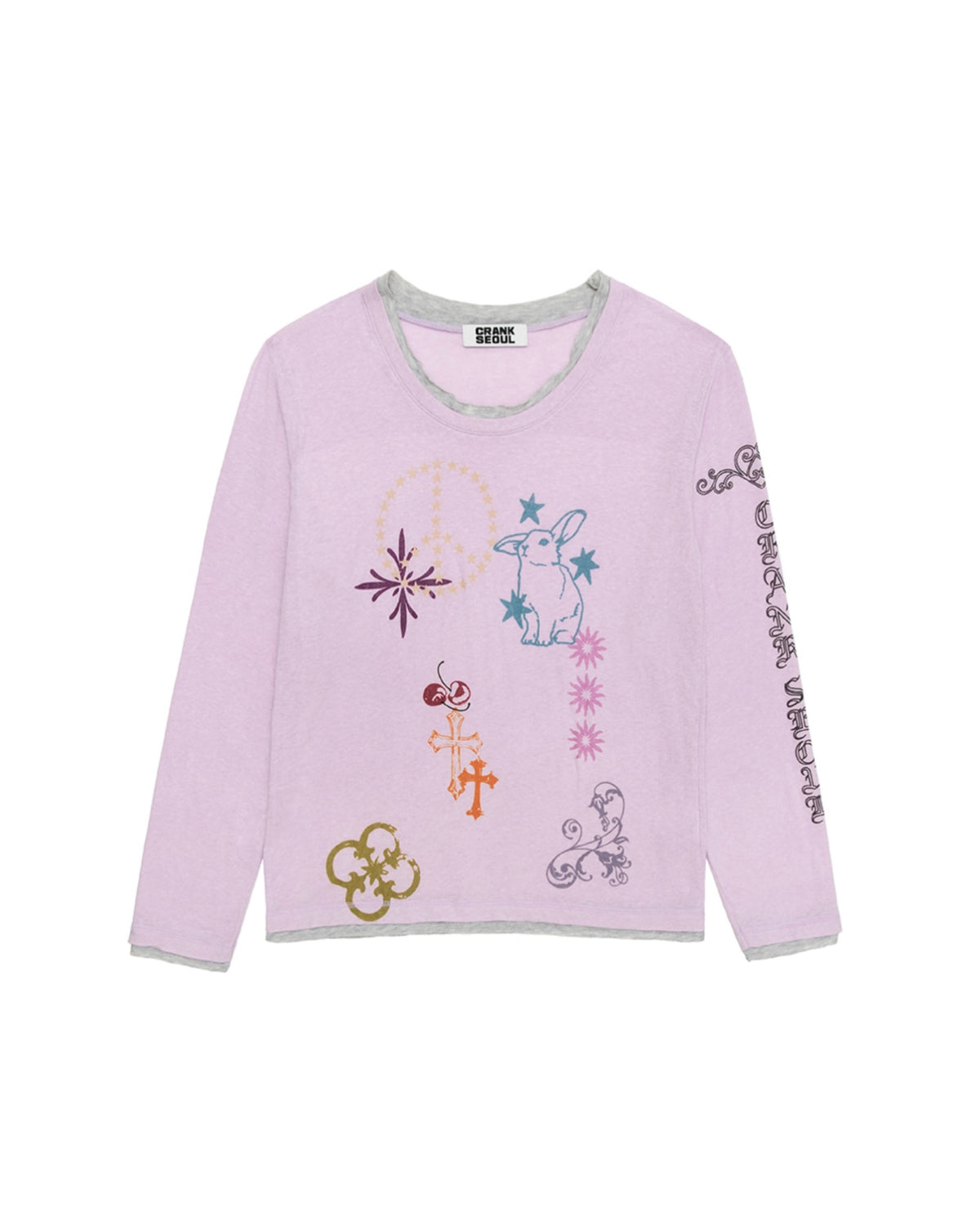 【CRANK】TATOO LAYERED TOP