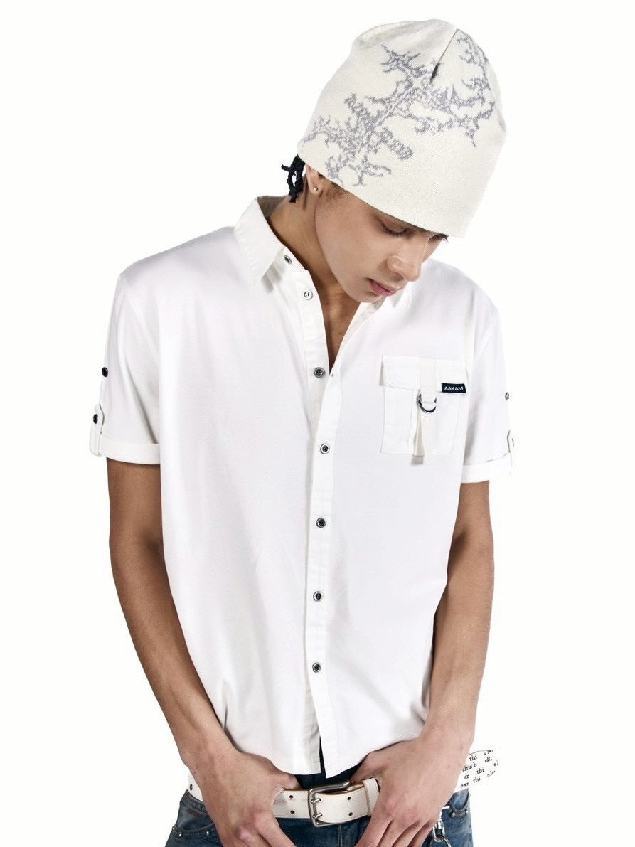 【AAKAM】Gothic Graphic Beanie