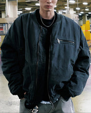 【NOMANUAL】WASHED VINTAGE MA-1 JACKET