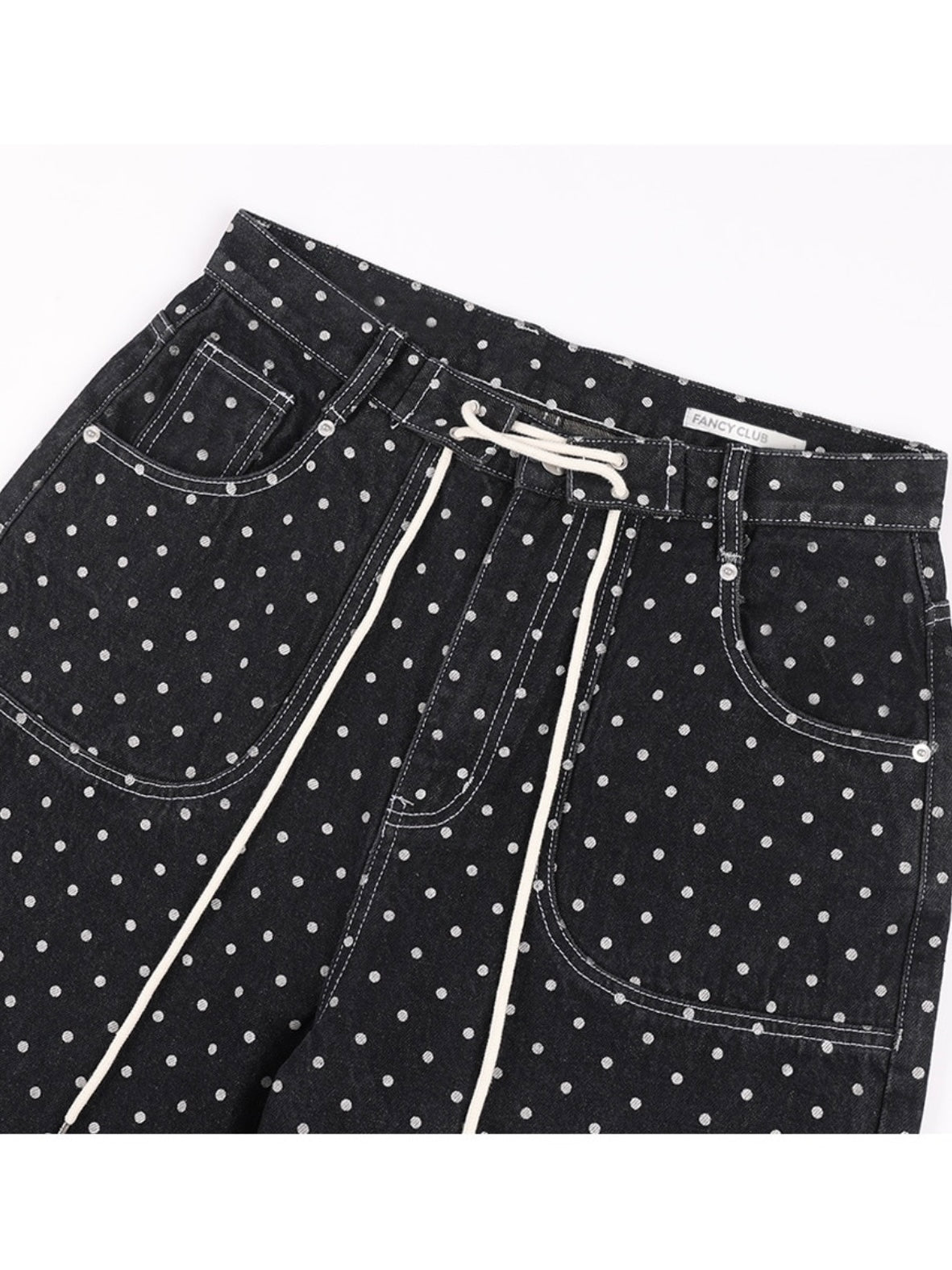 FANCY CLUB】STRING DOT ROLL-UP PANTS – PRESSING WEB SHOP
