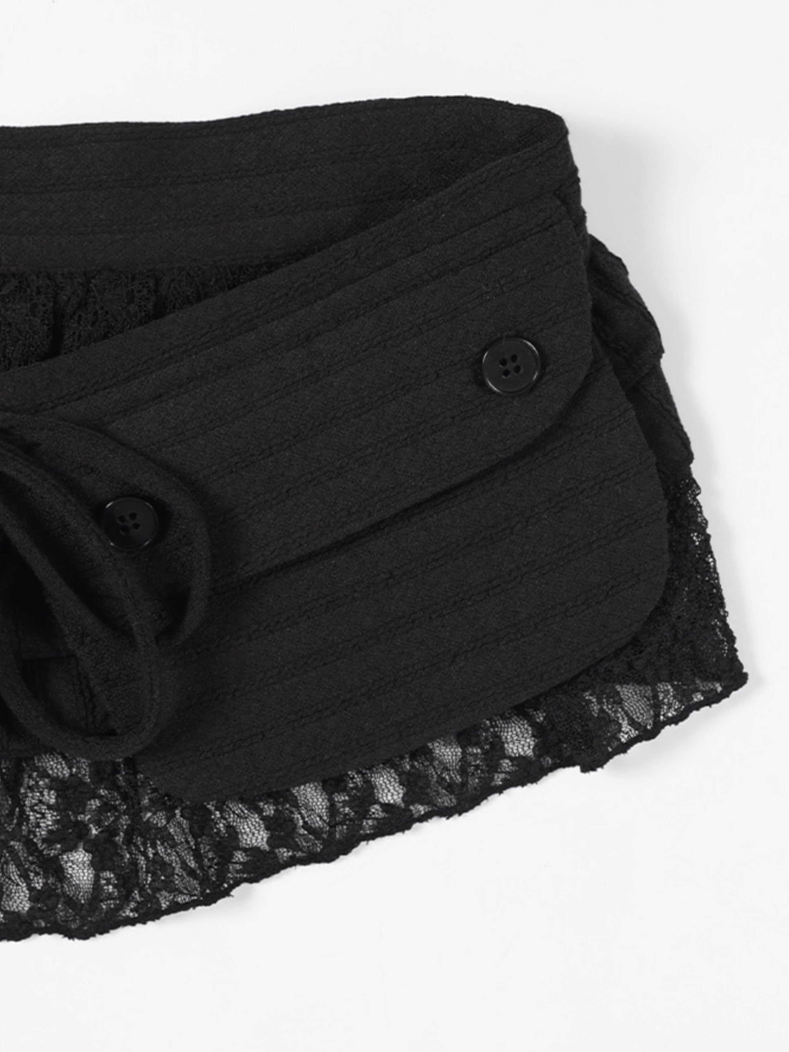 【FANCY CLUB】LACE POCKET BELTED BAG