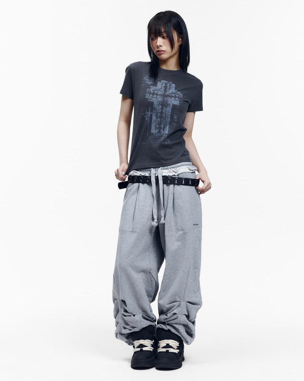【AAKAM】Razor Cross Half Top