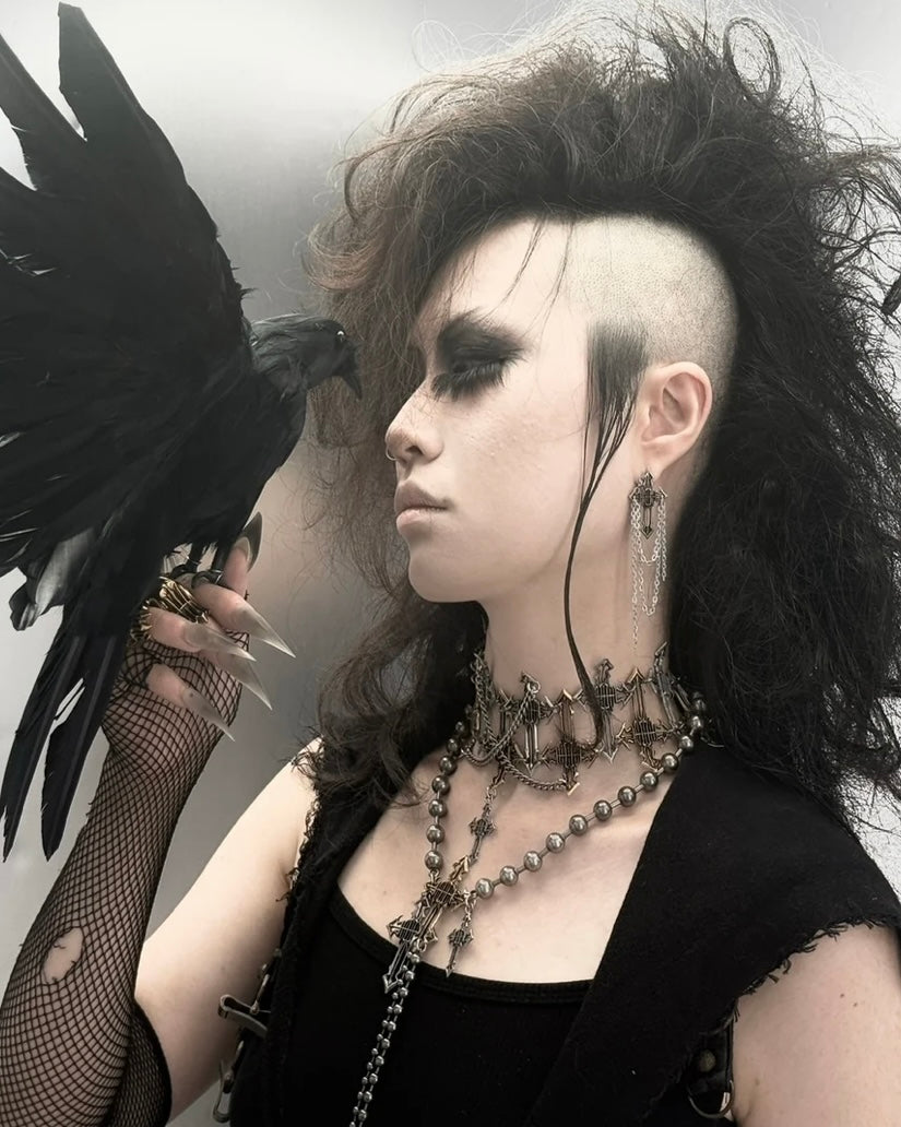 【IIIMIII】 Cascading Rosary Chain Necklace