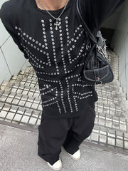 国際配送【RENOL】union jack eyelet long sleeve tee
