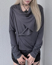 受注制【nmtc+】Layered Drape Cardigan