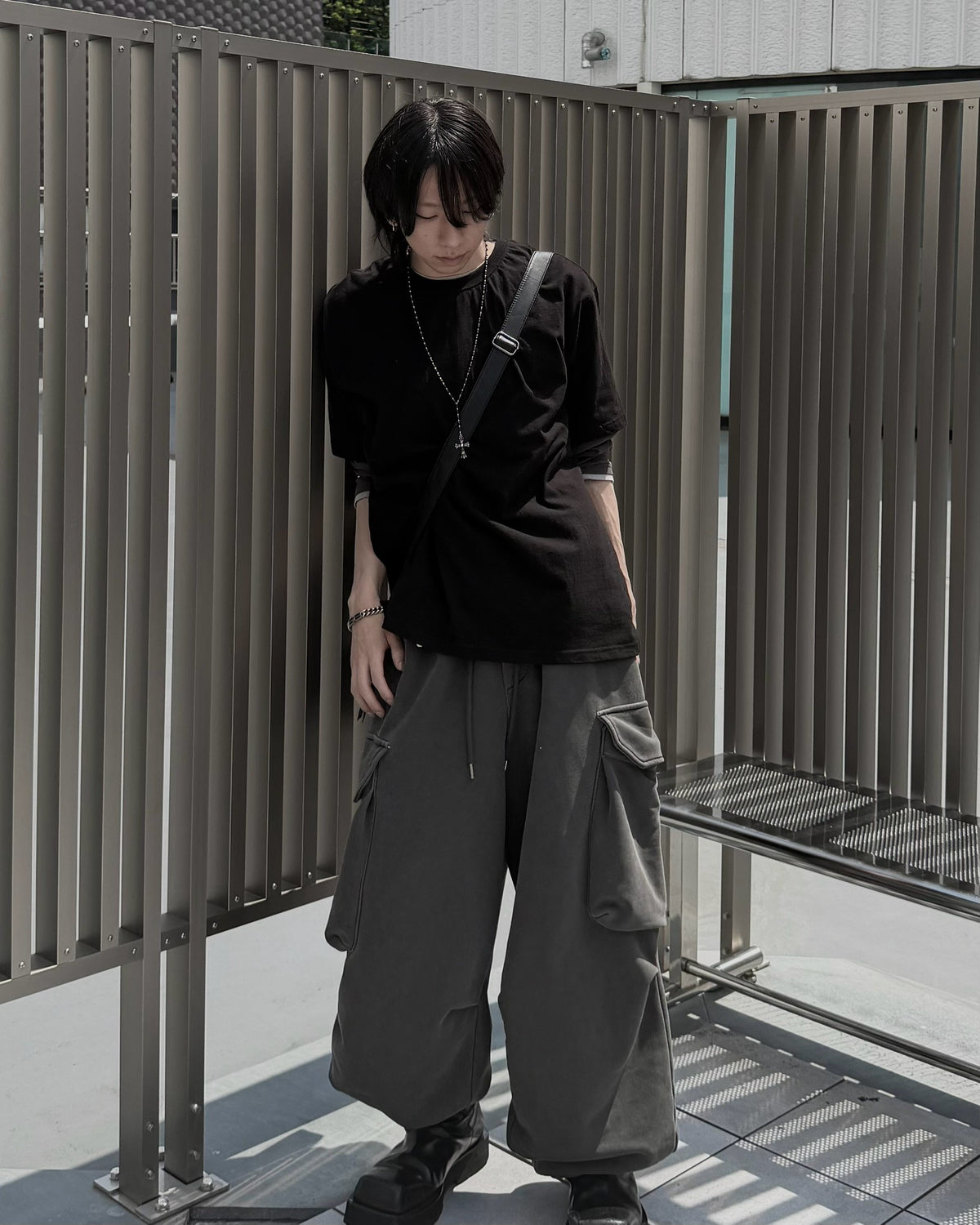 受注制【nmtc+】Eyelet Cutout Tee (2color)