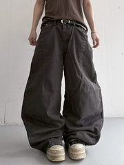 受注制【LUV CODE】curved denim pants (2color)