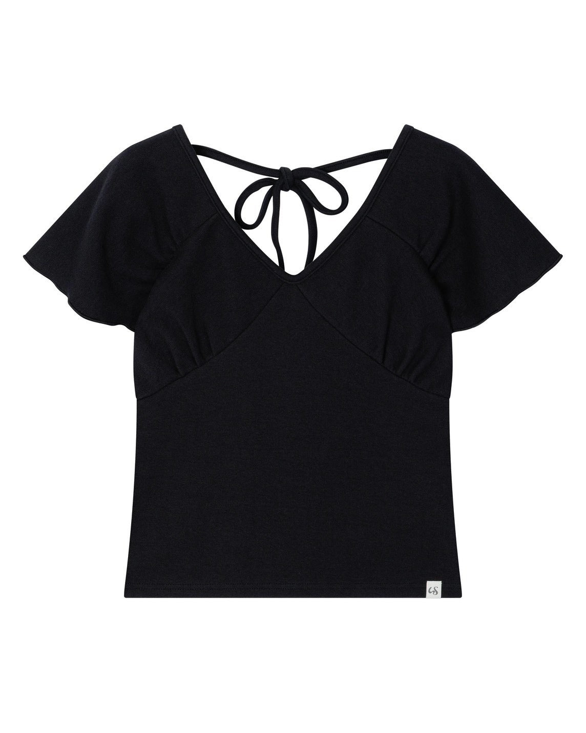 【Uglyshadow】WRAP SHIRRING TOP