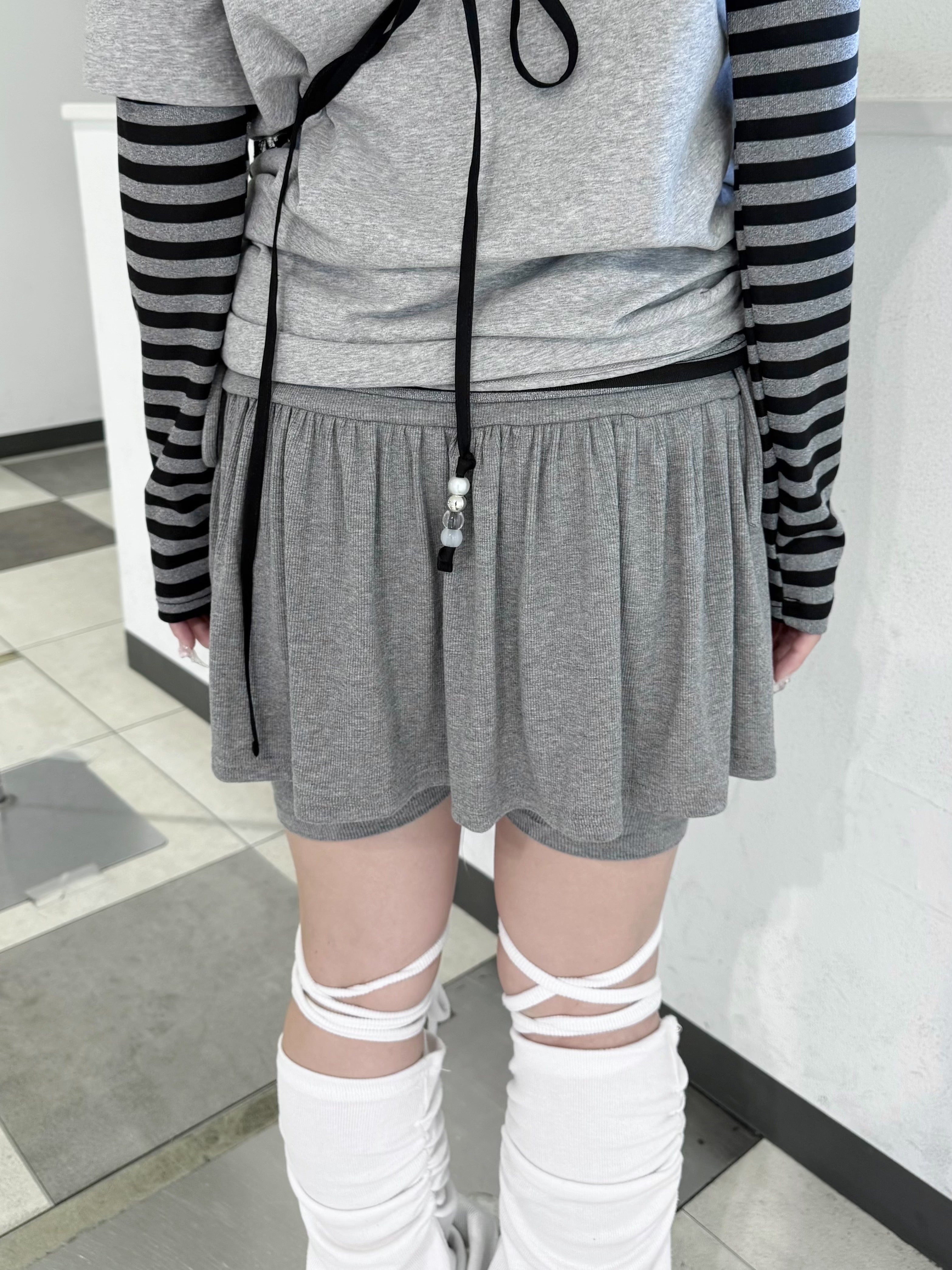 名古屋店WEB限定受注制【nmtc+】drawstring leggings skirt (3color)