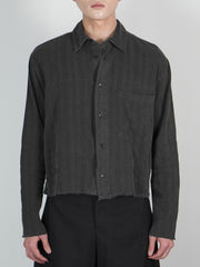 受注制【Chikashitsu +】pigment cut off shirt (2color)