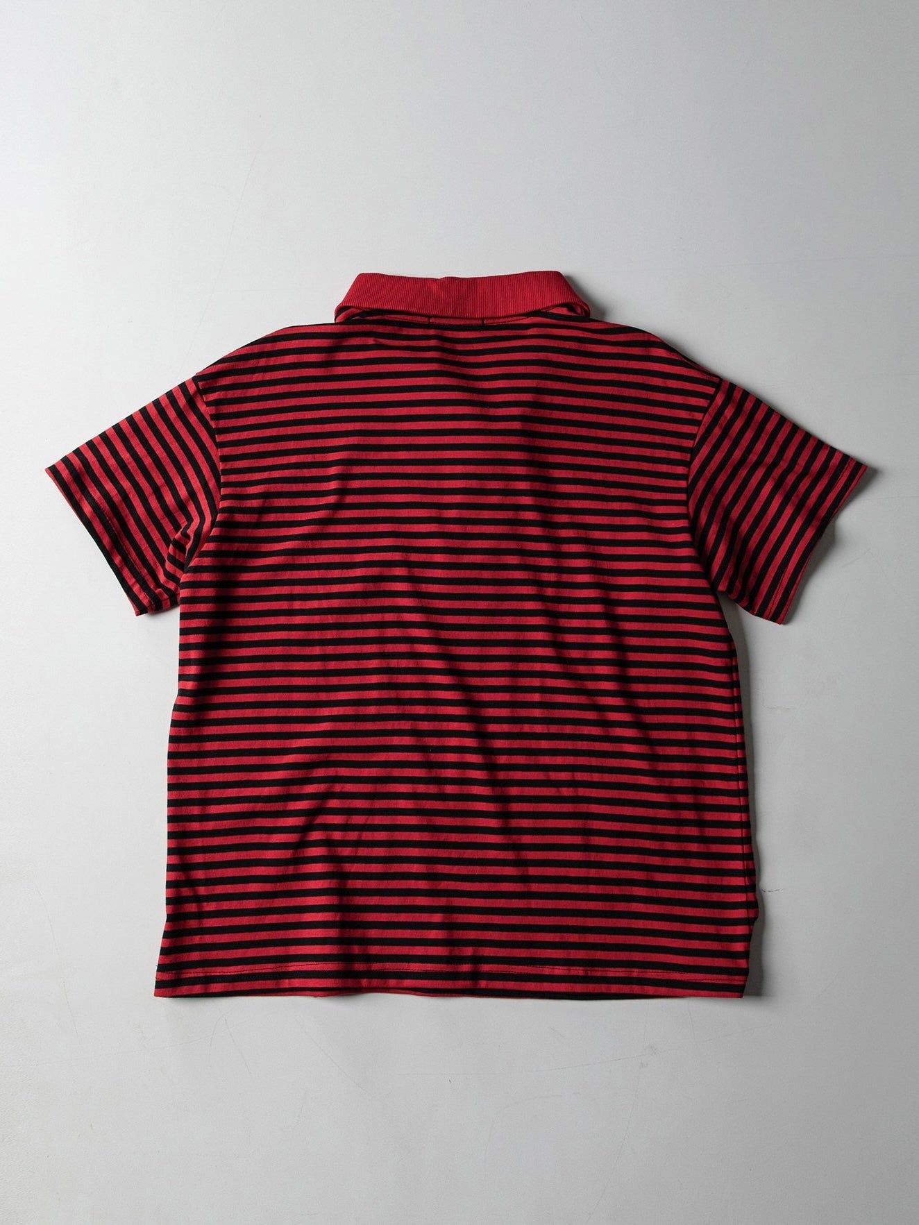 【roaringrad】Striped Polo T-shirt