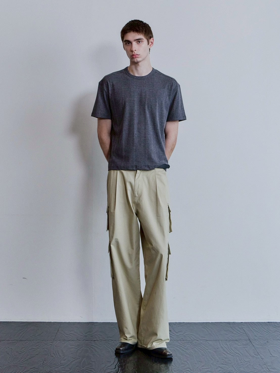 【Waviness】Rib Textured T-shirts