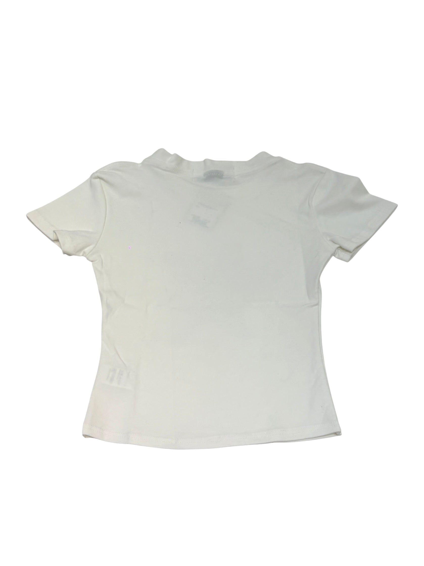 国際配送【Never mind the XU】flower rhinestone tee (3color)