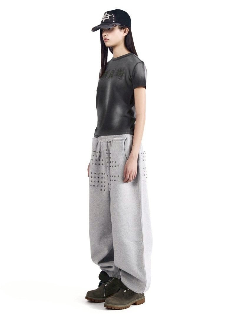 【AAKAM】Reverse Patch Waffle Half Top
