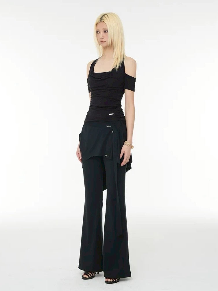 【ROCK CAKE】Wrap Skirt Leggings Pants
