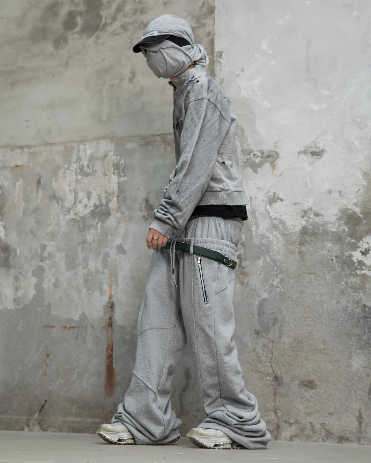 【roaringrad】Layered Waist Sweat Pants