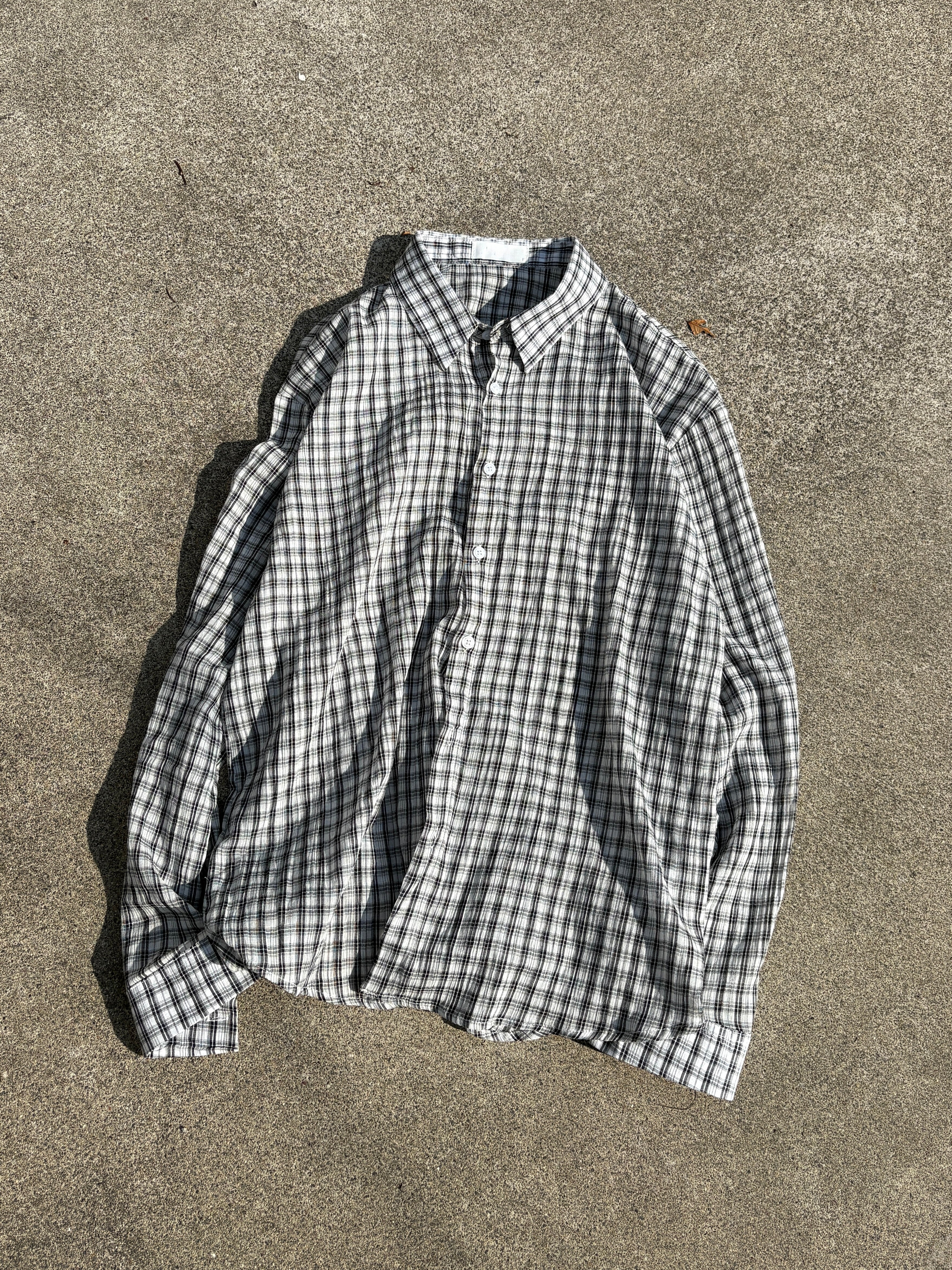 受注制【youll】sheer check shirt (3color)