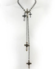【IIIMIII】 Cascading Rosary Chain Necklace