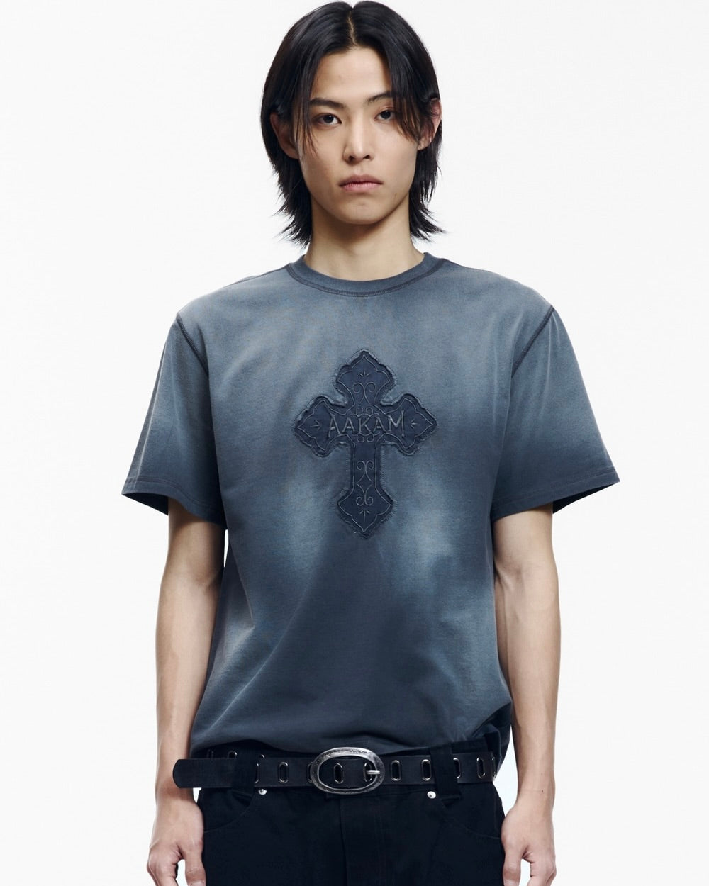 【AAKAM】Dust Fade CROS2 Half Top