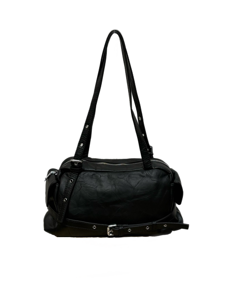 受注制【Chikashitsu +】vintage belt shoulder bag (2color)