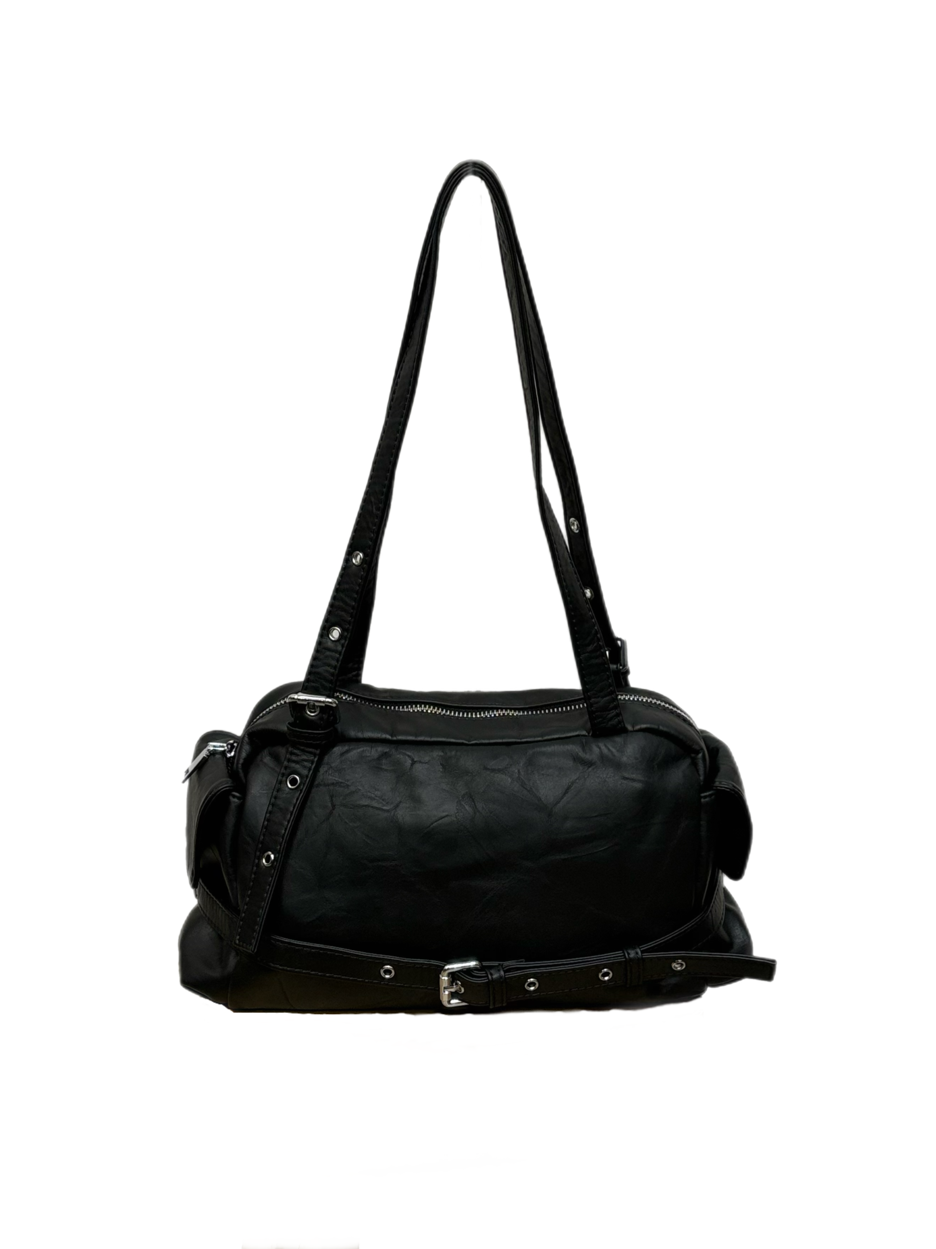 受注制【Chikashitsu +】vintage belt shoulder bag (2color)