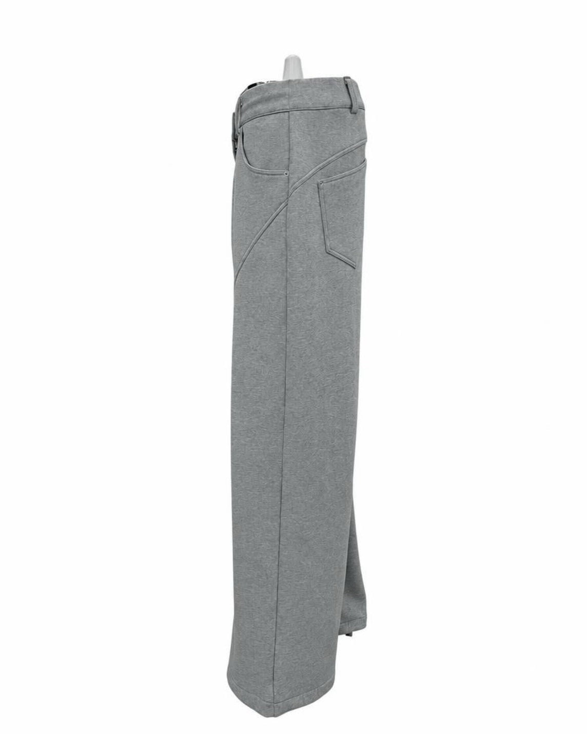 受注制【nmtc+】Curved Seam Wide Sweat Pants (2color)
