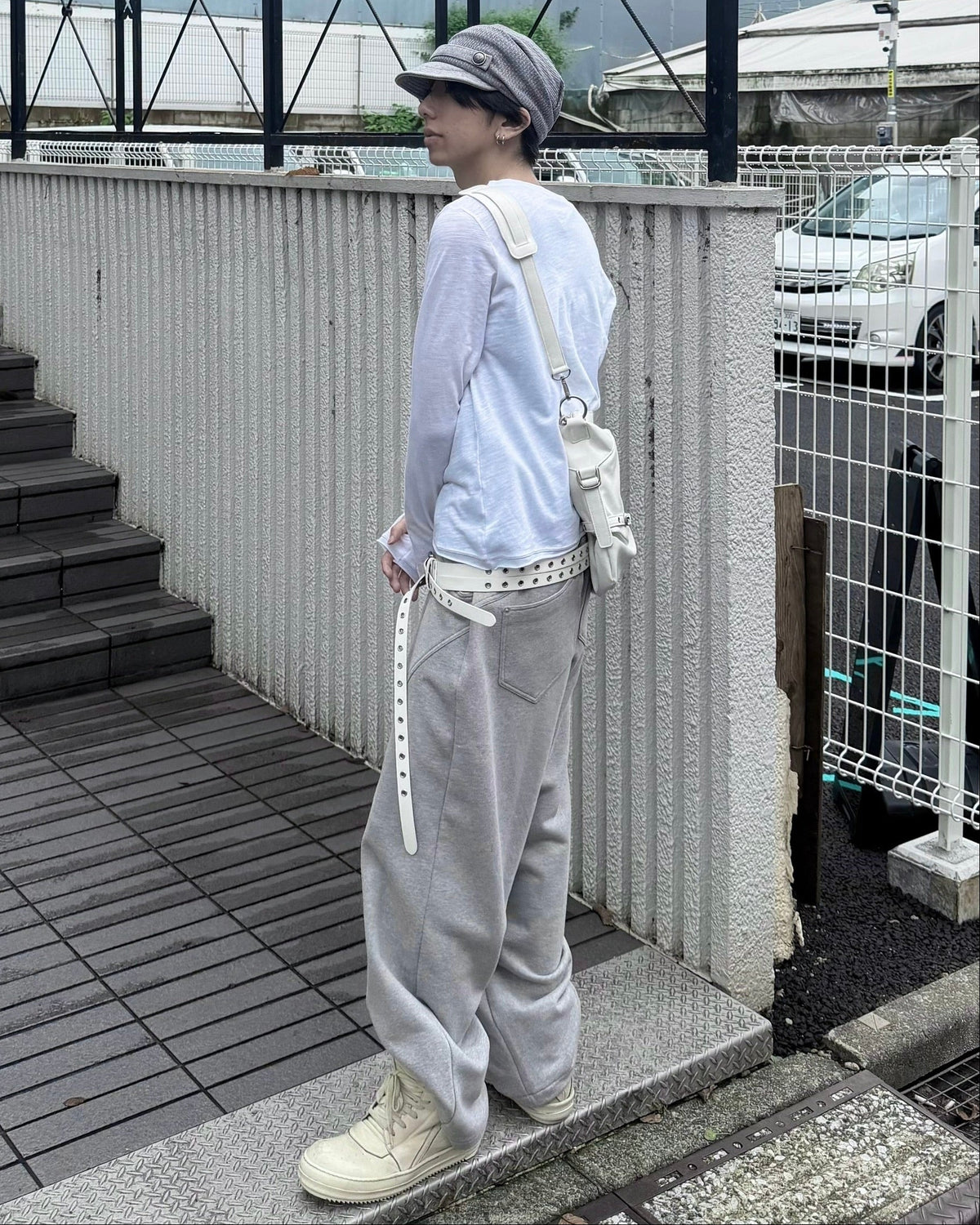 受注制【nmtc+】Curved Seam Wide Sweat Pants (2color)